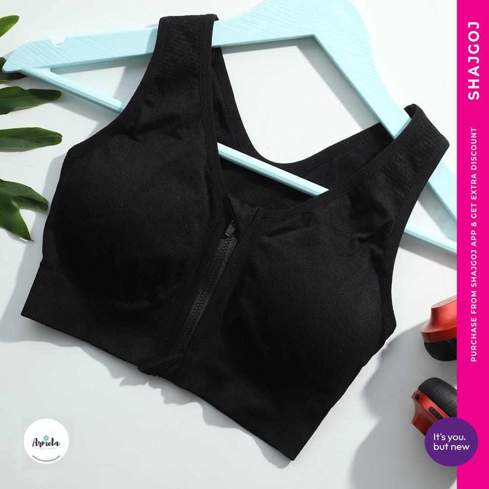 Armela-High-Impact-Sports-Bra-Black Armela High Impact Sports Bra-Black - Image 1