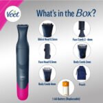 Veet Expert All-in-One Women's Trimmer Full Body, Bikini, Face & Eyebrow Grooming Trimmer Electric Shaver - Image 4